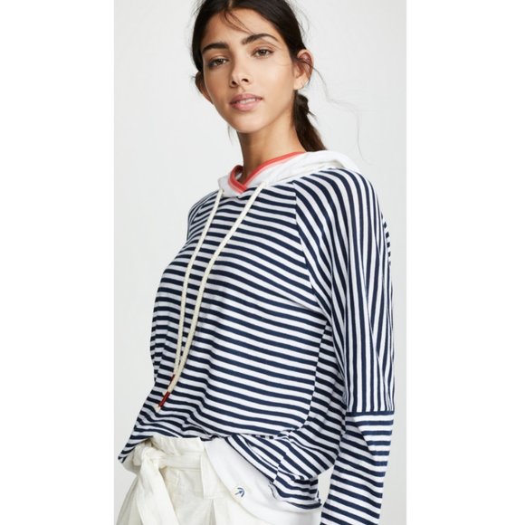 Splendid x Gray Malin Seaside Stripe Sweatshirt - Picture 2 of 6